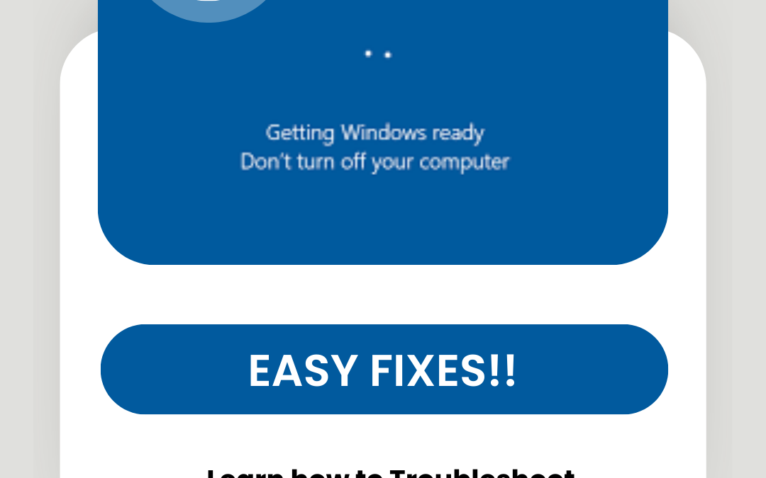 getting windows ready stuck