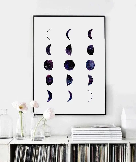 moon phase prints