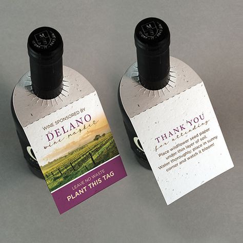 Wine Bottle Hang Tags, Custom Wine Bottle Hang Tags