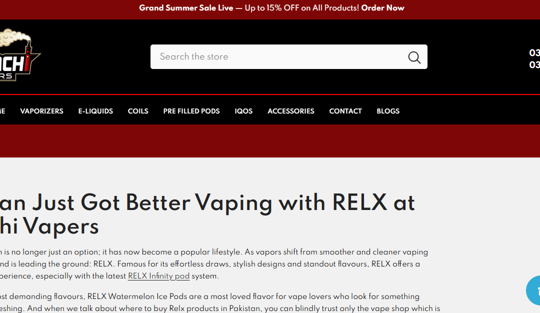 relx pods in pakistan